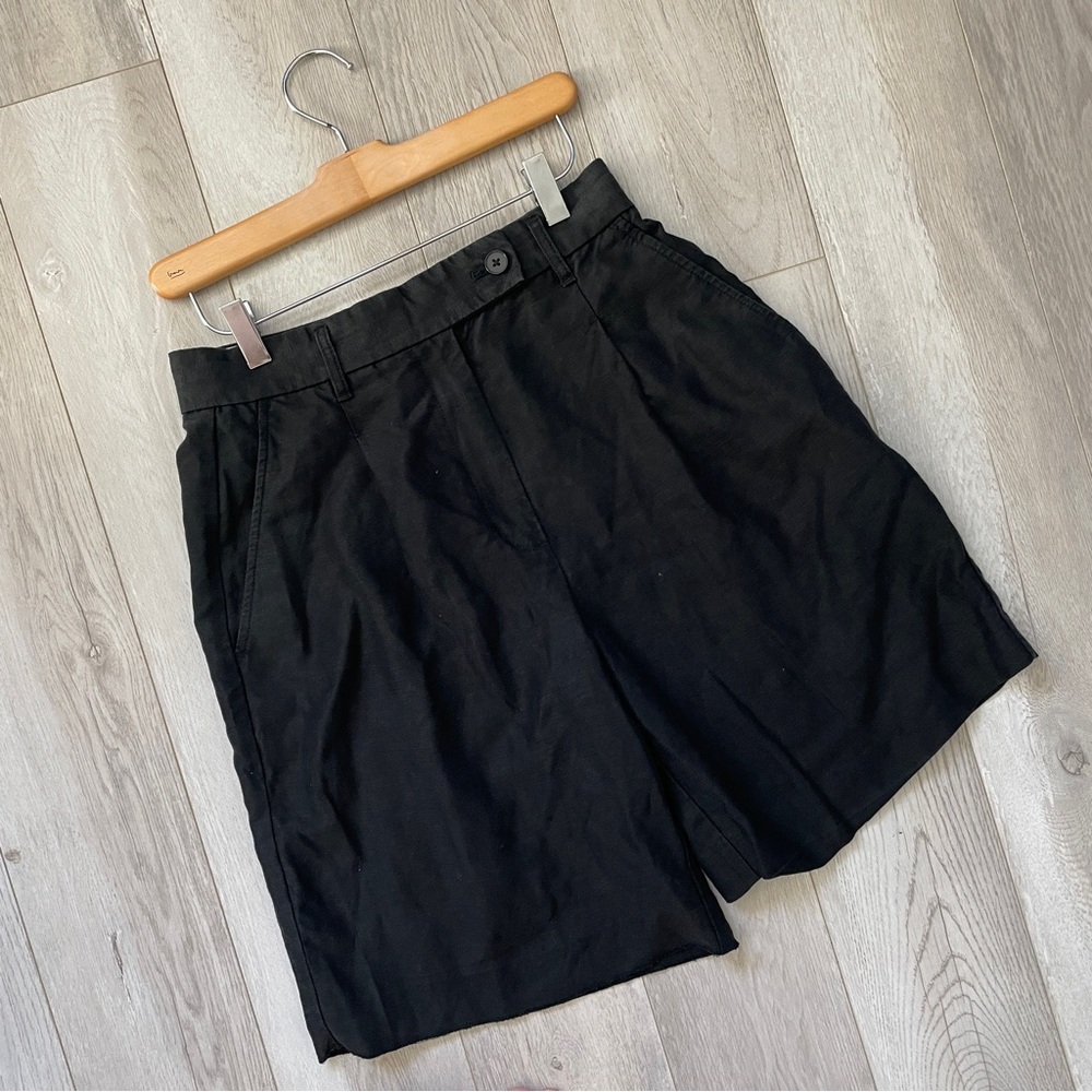 Wilfred Effortless Short linen long womens Black (small) preppy casual tailored
